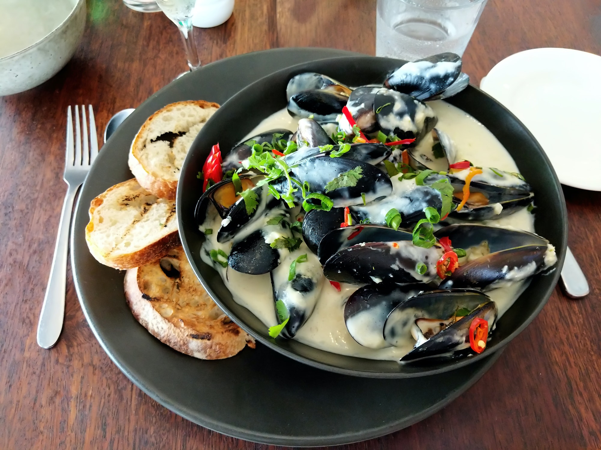 Restaurant de moules frites à La Cotinière sur l’île d